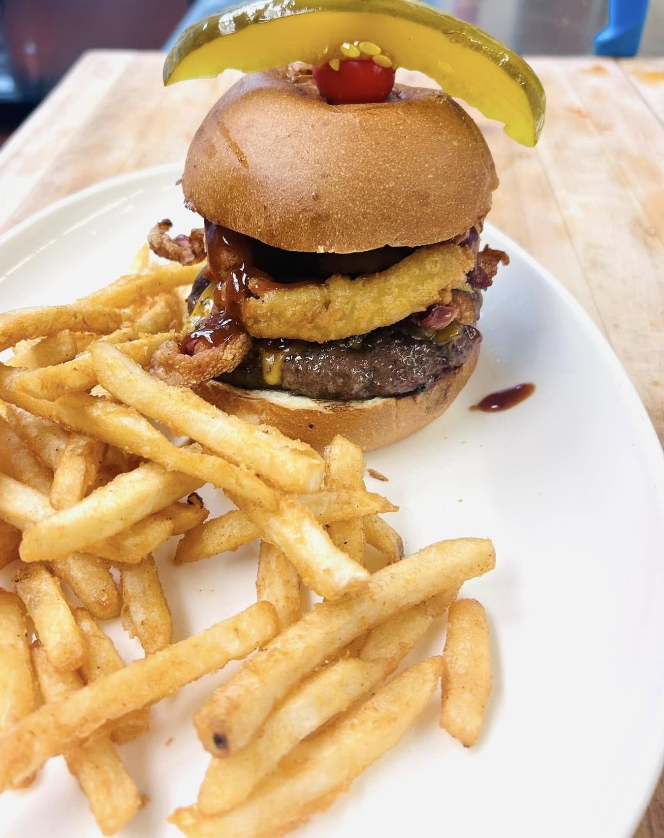 Burger and Fries