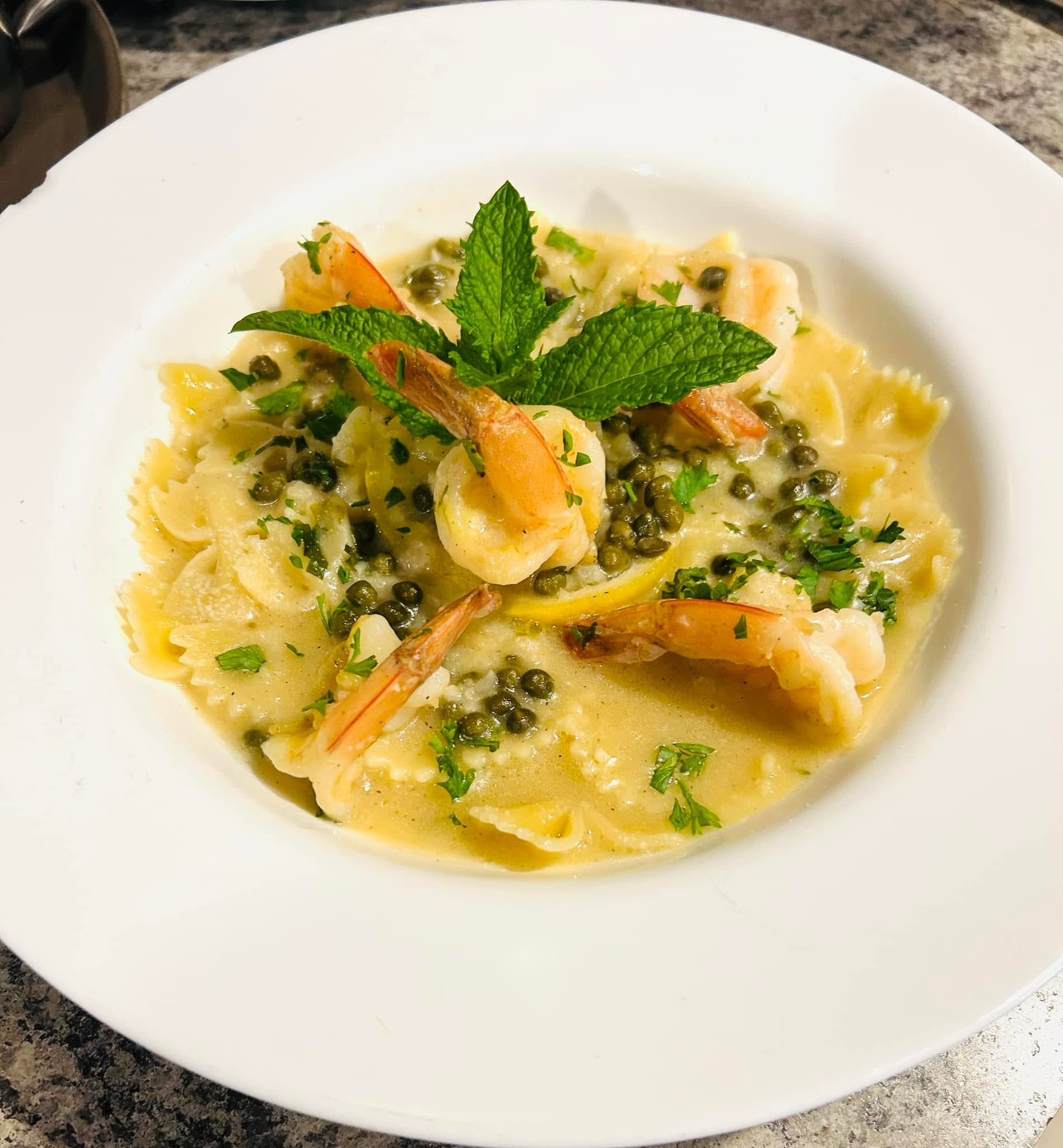 Shrimp Pasta Dish